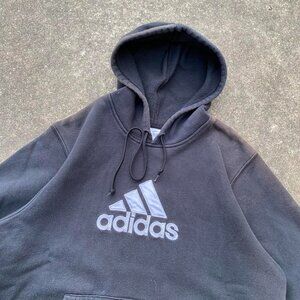 Y2k Black Adidas hoodie